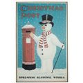 Christmas Post Snowman Poster Spreading Wishes ...