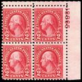 583, MNH 2¢ Perforation 10 Plate Block Of Four ...