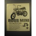 1970 Rupp TC-1 Cycle Ad - Boss Mini