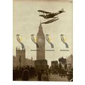 Seaplane over Big Ben, 1926, Book Illustration,...