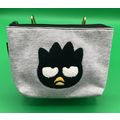 A Rare Sanrio 2016 Badtz Maru Gray Zip Makeup C...