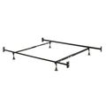 Twin/Full 10-inch High Metal Bed Frame with Hea...