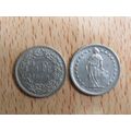 Switzerland 1969 1/2 Half Franc Coin
