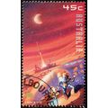 Australia 2000 Space 45c Used ss Stamp Launch Site
