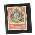 KUT Kenya Uganda Tanganyika KGV 1935 5/- Black ...