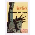Aviation Poster Art Postcard New York Statue of...