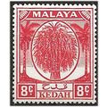 Kedah 1950 SG81 8c Scarlet Mounted Mint ... ..