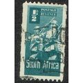 South Africa 1942 War Effort ½d Blue Green SG97 FU