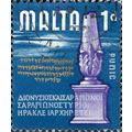 MALTA, History, Punic era, blue 1965, 1d