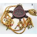 Turtle Bear Native Style Beaded Leather Amulet ...