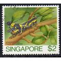 Singapore 1985 Insects - Grasshopper $2 Used