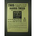 1960 Harris Tweed Fashion Ad - This and none other