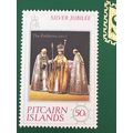 Pitcairn 1977 Silver Jubilee 50c Enthronement U...