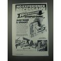 1991 Arrow Staple Guns Ad - No experience neces...