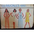 McCall's 4992 Misses Dress or Jacket, Skirt & P...