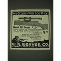 1936 Weaver Model 333 Scope Ad - new low prices