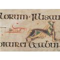 Book Of Kells Folio 66R Lion Tongue Tail As One...