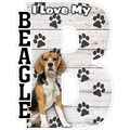 I Love My Beagle Fridge Magnet