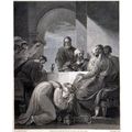WOMAN WASHING JESUS’S FEET 1795 William Bromley...