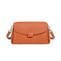 Genuine Leather Women Large Casual Handbag Orange