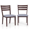 Set of 2 Modern Farmhouse Solid Wood Dining Cha...