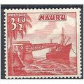 Nauru 1954 SG50 3 1/2d Scarlet Mounted Mint ..