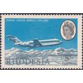 Rhodesia QEII 1966 CAA 5s 5/- BAC One Eleven 20...