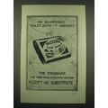 1902 Packer's Tar Soap Ad - For shampooing toil...