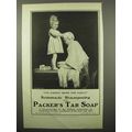 1902 Packer's Tar Soap Ad - Cannot Begin Too Early