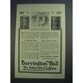 1915 Baker's Steel Cut & Barrington Hall Coffee Ad