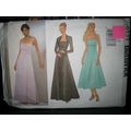 Butterick #6534 Misses Evening Dress & Shrug Pa...