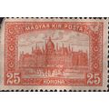 HUNGARY, Parliament Buildings Budapest, orange ...