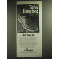 1974 Clarks Hamptons Shoes Advertisement - Just tie one on