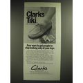 1974 Clarks Tiki Shoes Ad - Get people to stop looking only at your legs