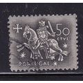PORTUGAL 1953 50c KNIGHT VALUE USED SG1082