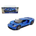 2017 Ford GT Blue Metallic 1/18 Diecast Model C...