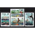 Vanuatu 669-672 MNH Fishing Reef Deep Water Fis...