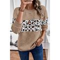 Parchment Leopard Quilted Patchwork Crew Neck S...