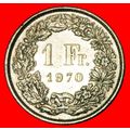WITHOUT STAR: SWITZERLAND ★ 1 FRANC 1970! LOW S...