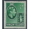 Virgin Islands 1938 SG110 1/2d Green CSP Mounte...
