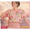 Knit Sweater Pattern Art Deco Pullover