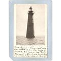 MA Boston Harbor Lighthouse Postcard Minot's Le...