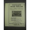 1911 Kelly-Springfield Road Roller Ad