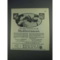 1925 White Star Line Red Star Line Ad