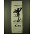 1960 SAS Scandinavian Airlines System Ad - Happ...
