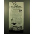 1960 Sawyer's 500 R Projector Ad - Full Remote ...