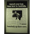 1970 BOAC Airways Ad - Stretch Your Legs to Aus...