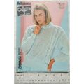 1985 Patons 8120 brushed DK cabled sweater