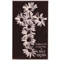 Crucifix Made With Daffodils Antique Real Photo...