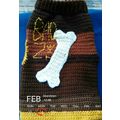 Doggie Sweater, Crochet, Brown